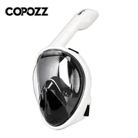 COPOZZ-mascarilla de buceo profesional para snorkel, máscara de snorkel de cara completa, gafas antiniebla para equipo de natación para adultos