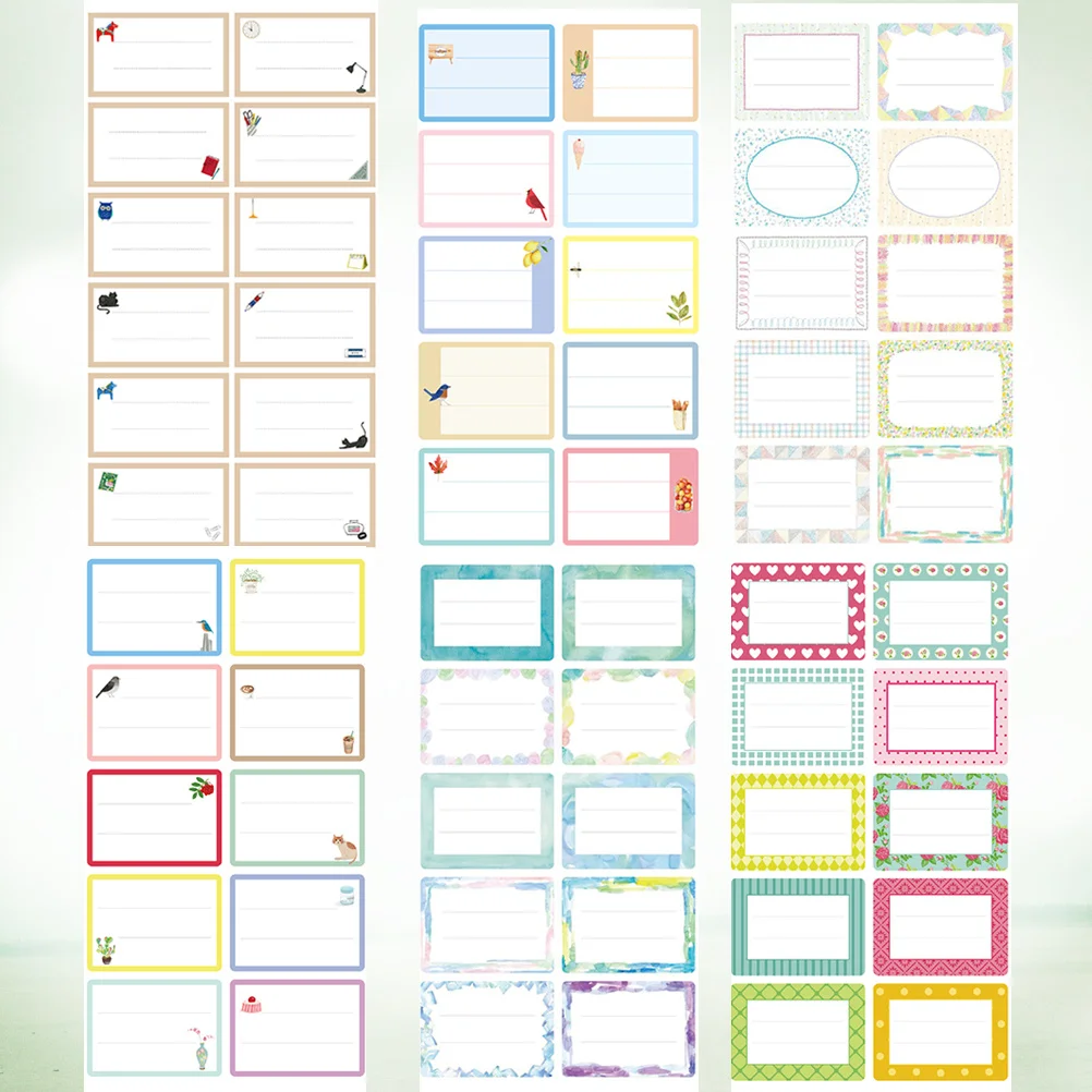 124 قطعة من ملصقات الصندوق المكتوبة بخط اليد، ملصقات بيضاء لكتابة الاسم، ملصقات لاصقة لتنظيم علامات الزجاجات، الحاويات، المجلدات المكتبية #5