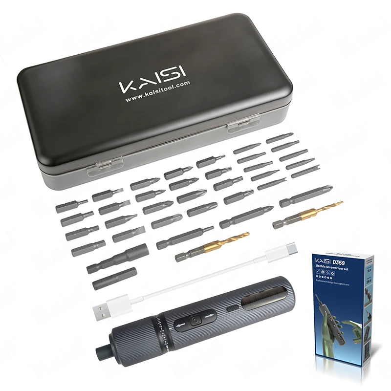 KAISI D359 Electric Screwdriver Set for Mobile Phone Repair Hand Tools Precision Multifunctional Screwdriver Tool Set