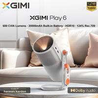 XGIMI Play6 DLP 1080P Mini projektor Przenośne kino domowe Głośnik Harman Kardon z baterią Projektor 4K Smart MEMC HDR Beam