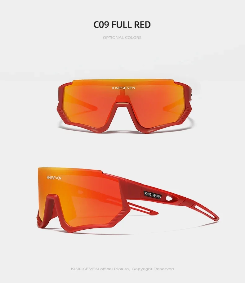 Kings even 3 Linsen Fahrrad Sonnenbrille Männer Frauen MTB Fahrrad Brille Qualität Anti-UV polarisierte große Rahmen Angeln Fahrrad brille – Detail 16