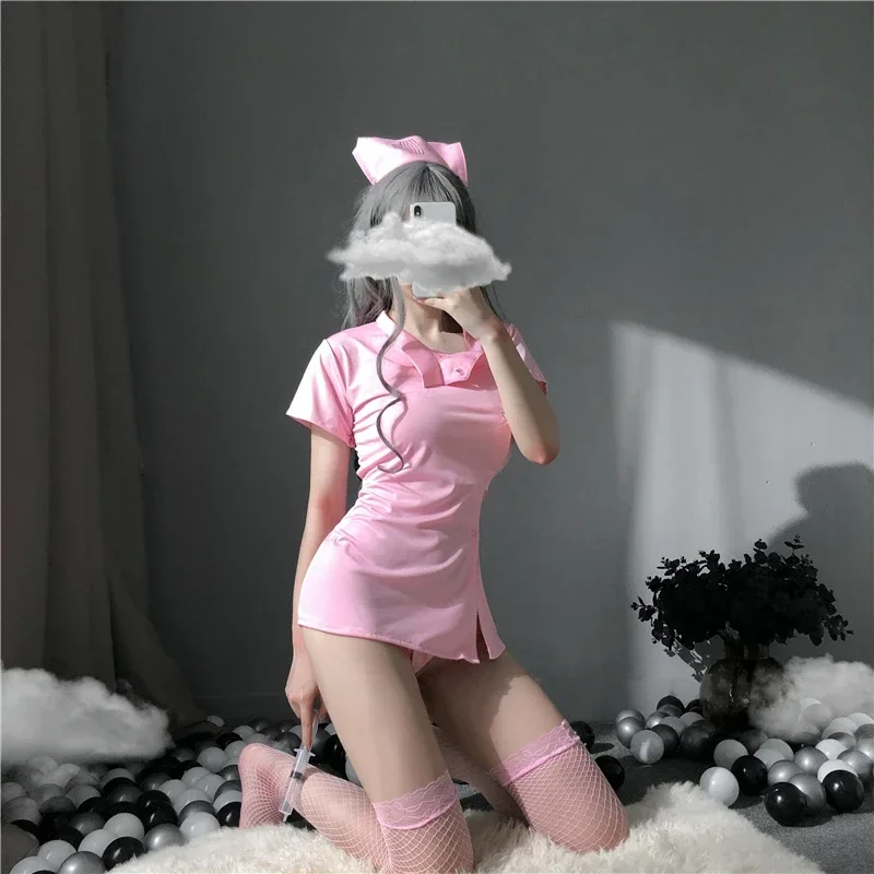 Japanische Dienst mädchen Schulmädchen kawaii Arzt Rollenspiel Outfit für Frau Krankens ch wester Cosplay Kostüm Frauen sexy Cosplay Dessous Dienst mädchen Outfit