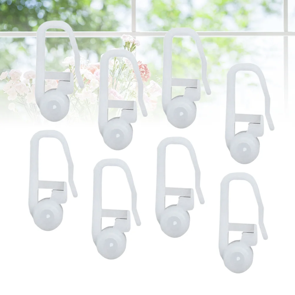 100 PC Opener Track Picture Hangers Shower Curtain Hooks Ring Gazebo Bed Special