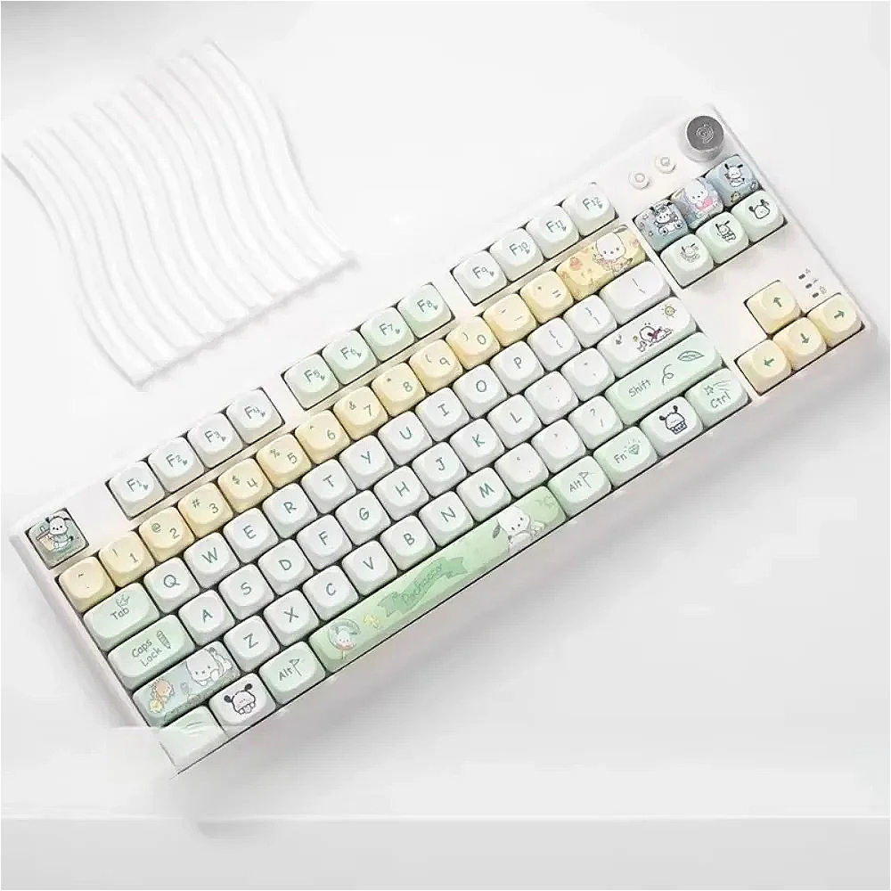 Dog Keycaps  MOA Height Pbt Material wooting Mechanical Keyboard Sublimated Cute Keycaps Personalised Keyboard Caps