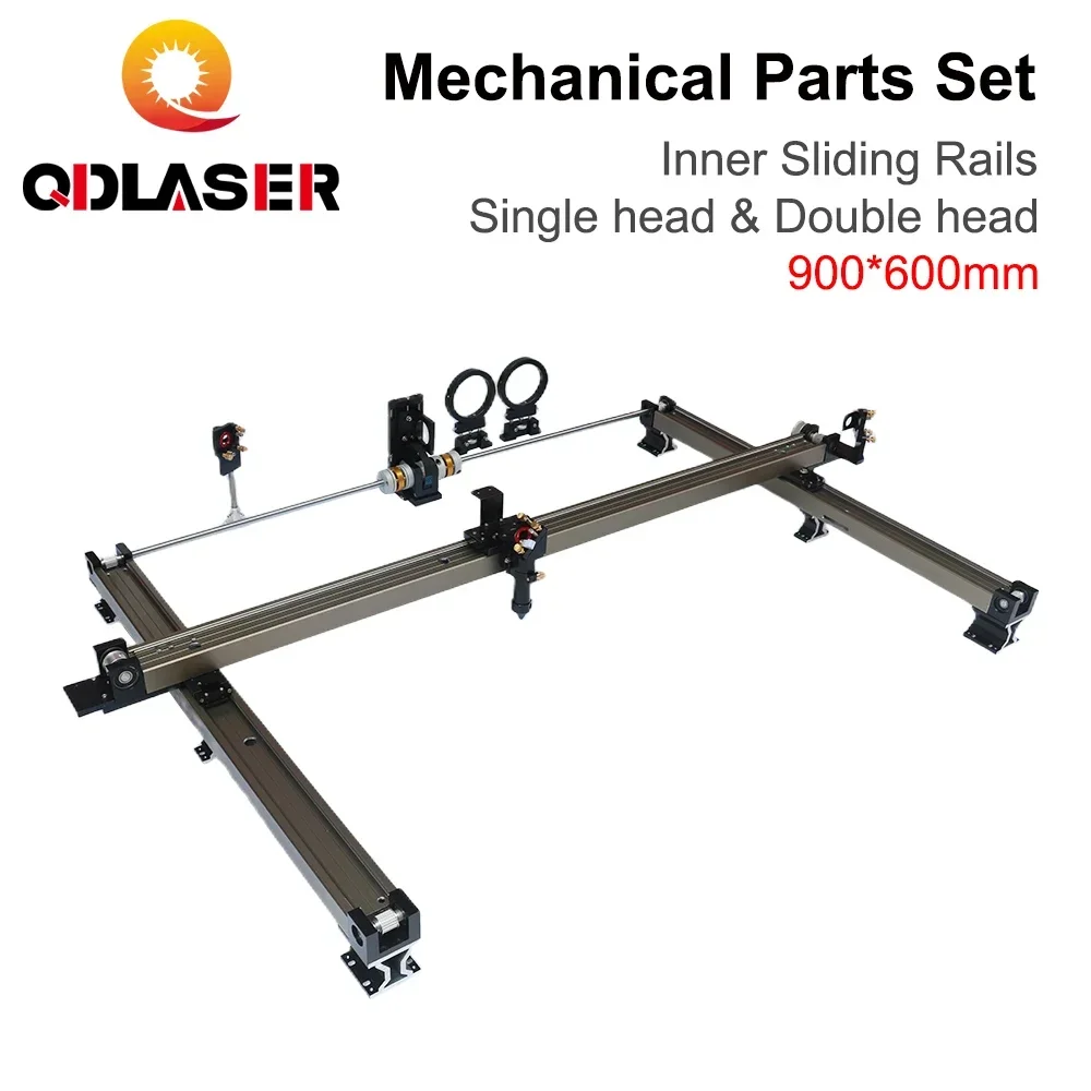 

QDLASER Mechanical Inner Sliding Rails Kits Spare Parts DIY 900*600mm for 9060 CO2 Laser Engraving Cutting Machine