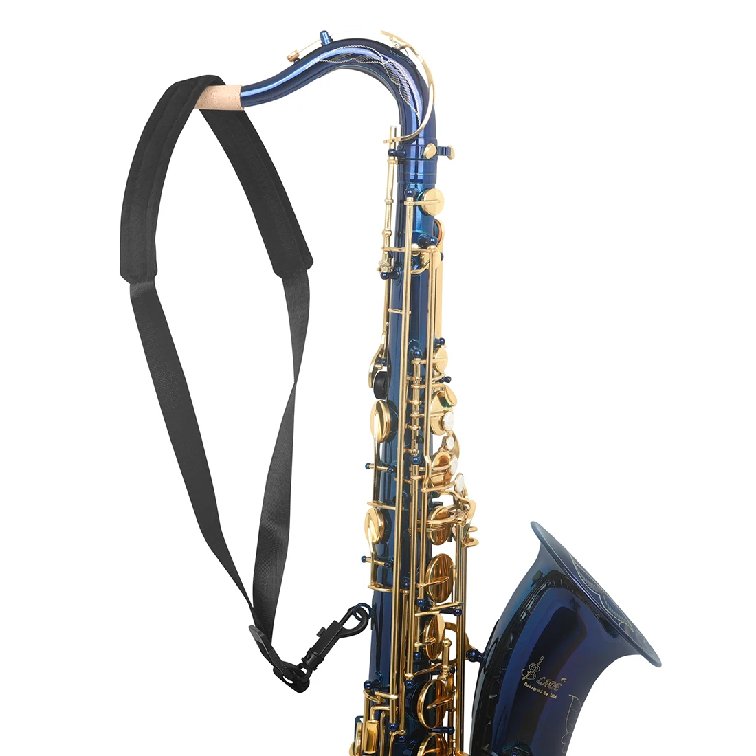 Saxophone Shoulder Strap with Soft and Breathable Saxophone Instrument Parts Durable Saxophone Neck Strap Adjustable Length