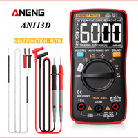 ANENG AN113D Digital Electrical Multimeter 6000 Counts DC/AC Current Voltage Tester True RMS Auto Ranging LCD Meters