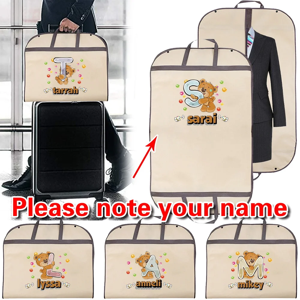 

Персонализированное имя, одежда, пылезащитный чехол, костюм, сумка для хранения пальто, товары на заказ, подвесные органайзеры для гардероба