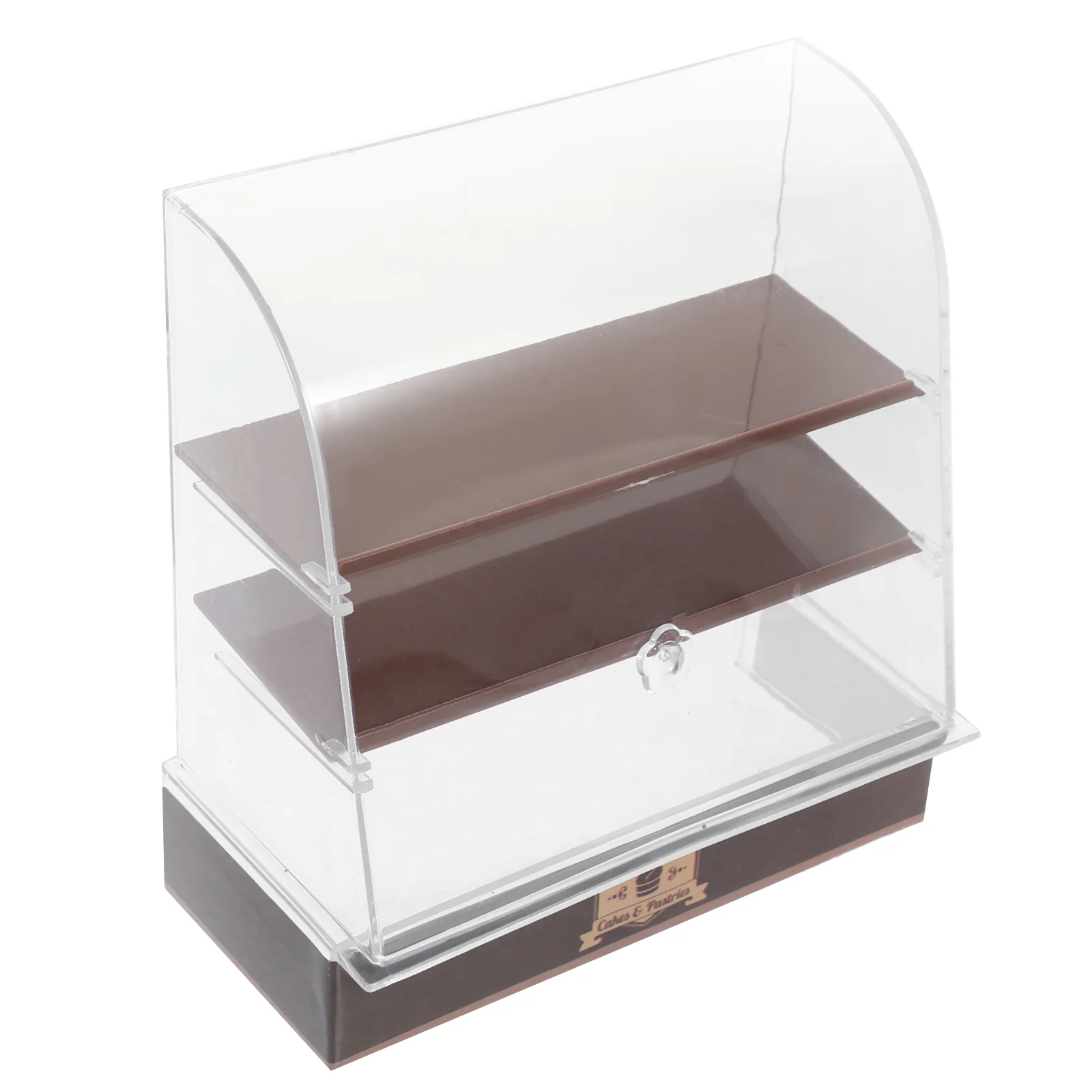 Showcase Miniature Cake Cabinet Child Display Dollhouse Abs Kitchen Scenes Decor Simulation