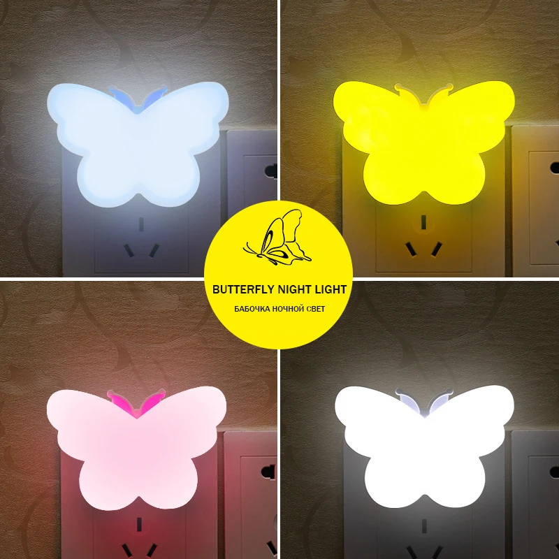 SanjiCook New LED Night Light Stars Light Control Induction Lamp Bedroom Color Bedside Lights Mini Energy Saving Childrens Light