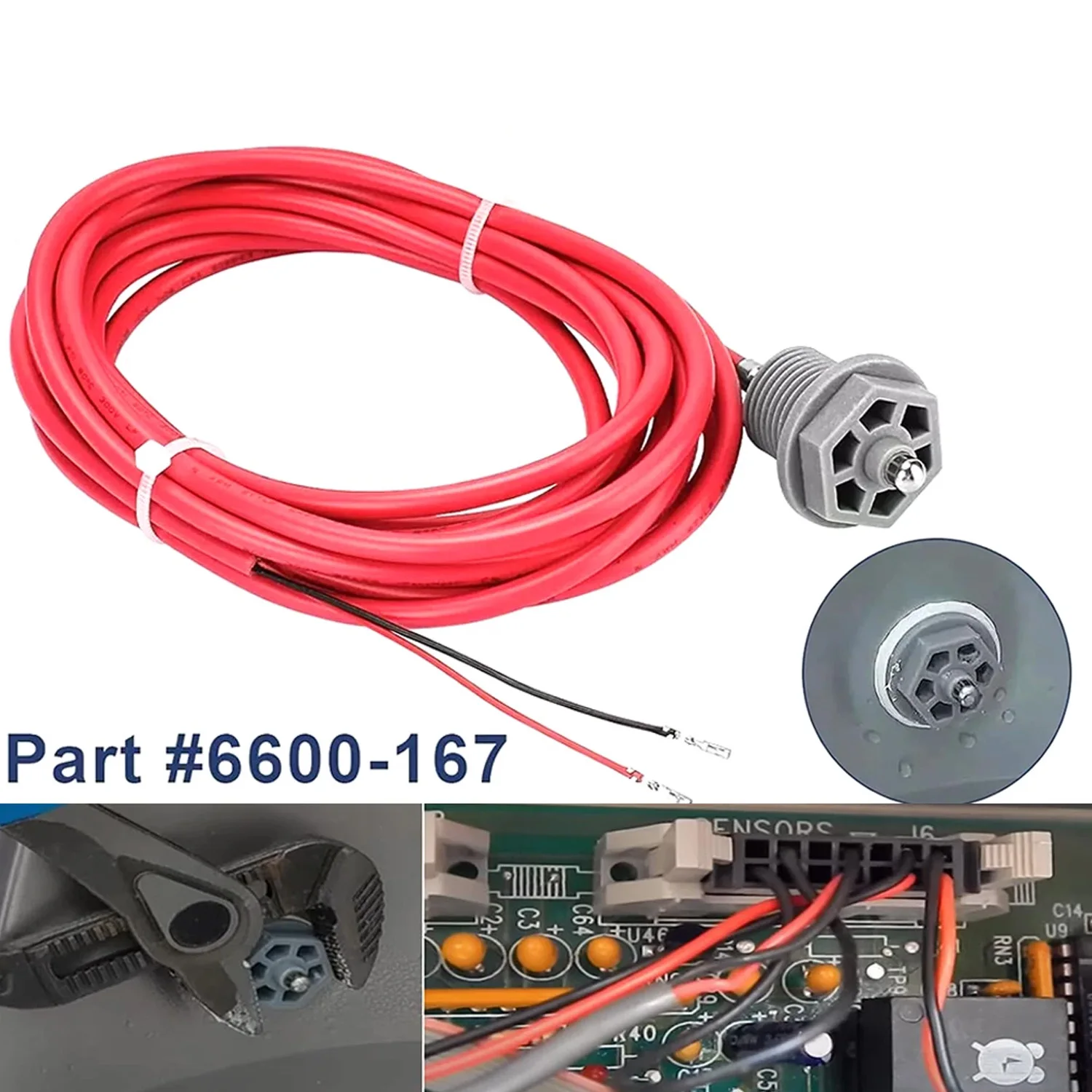 

Датчик температуры спа Sundance 6600-167 с разъемами конца коробки, подходит для Sundance для гидромассажных ванн Jacuzzi Spa