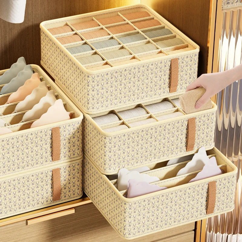 

Dormitory Storage Box Household Underwear Storage Box Multi functional Divided Drawer New Bedroom Underwear Socks Underwear Box