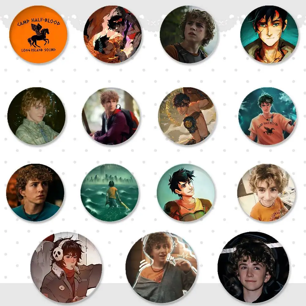 P-Percy J-Jackson Badges Tinplate Soft Button Pin Brooch Metal Badge Custom Jewelry Accessories Hat Bag Lapel
