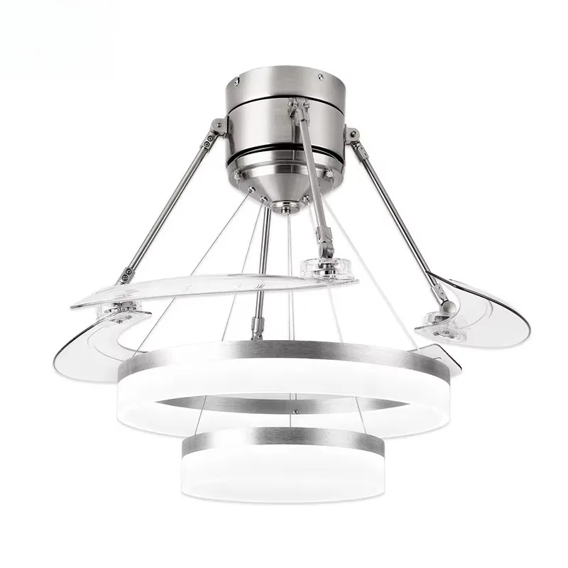 2040A 220V modern remote control bladeless 48-inch ceiling fan lamp with LED for home office