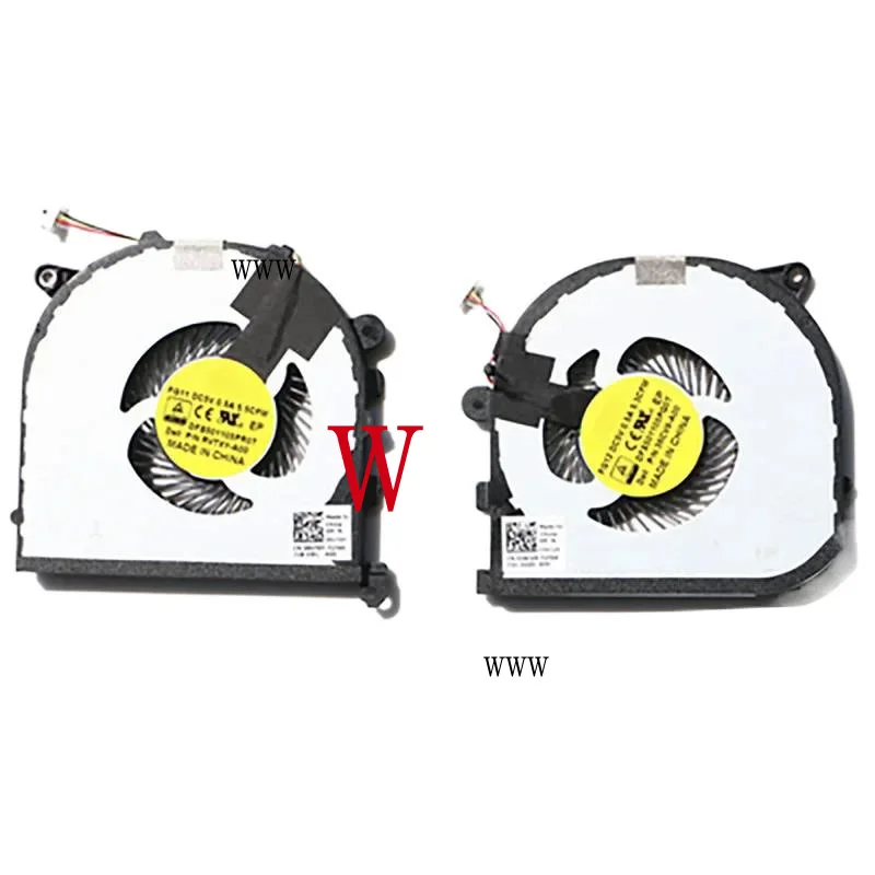 AS. CPU   GPU cooling Fan For Dell XPS15 9550 M5510 9560 M5520 0RVTXY 036CV9