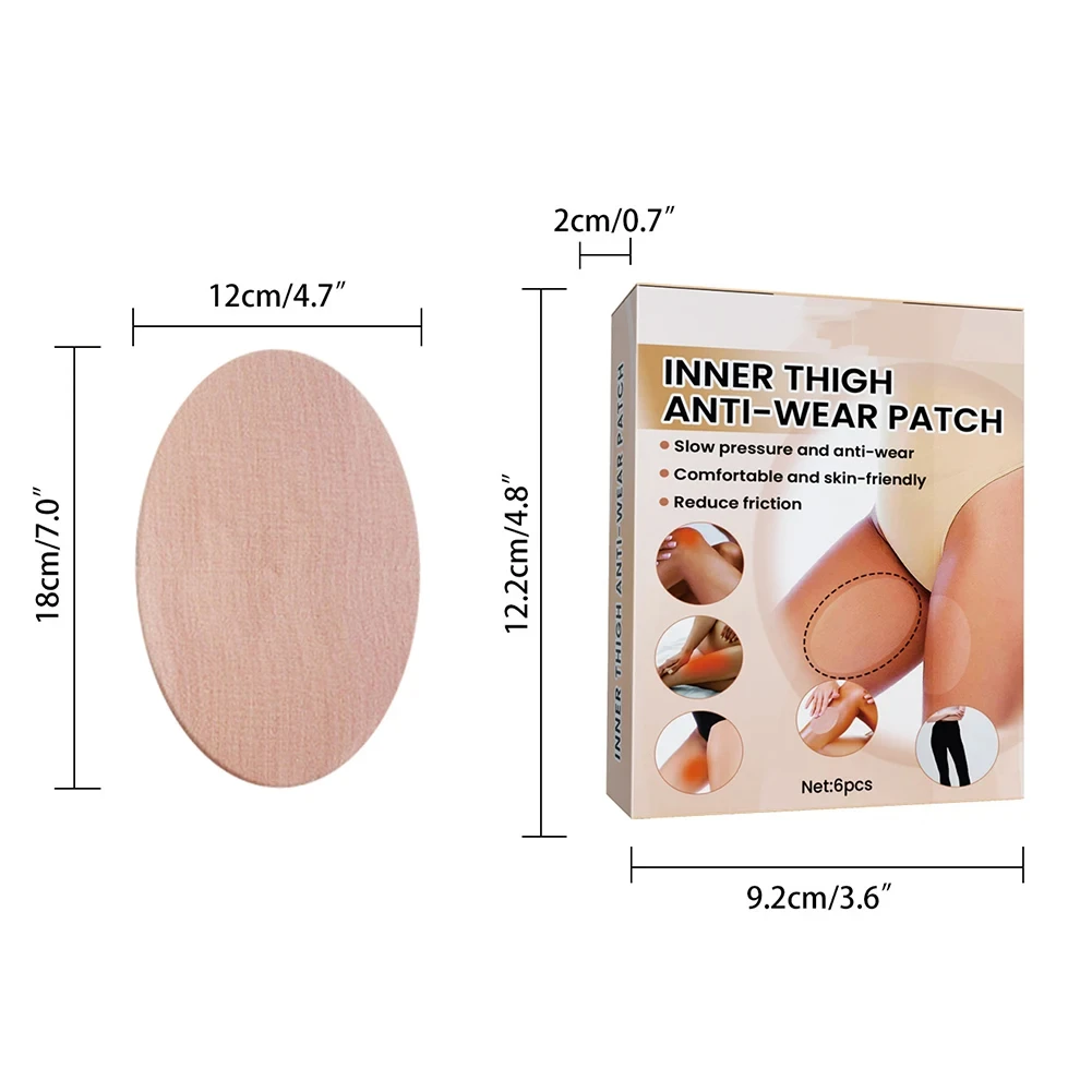 여성용 보이지 않는 마모 방지 스티커, 허벅지 테이프 흔적 없음, 일회용 체페 허벅지 패치, 휴대용 바디 마찰 방지 패드