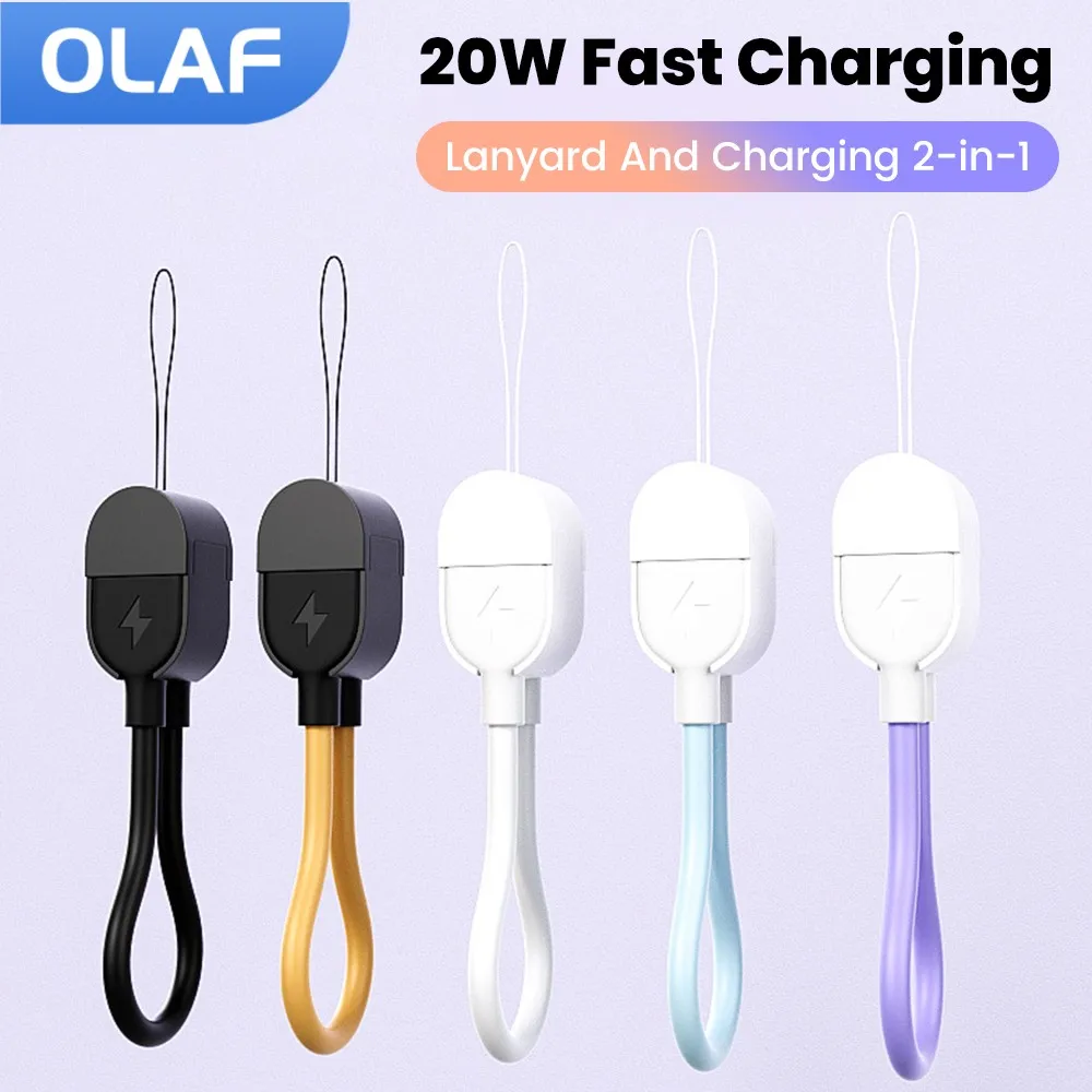 60W 16cm Short USB C To Type C Cable Fast Charging For Samsung Xiaomi Huawei Power Bank 20W USB C Lightning Cable For Iphone 14