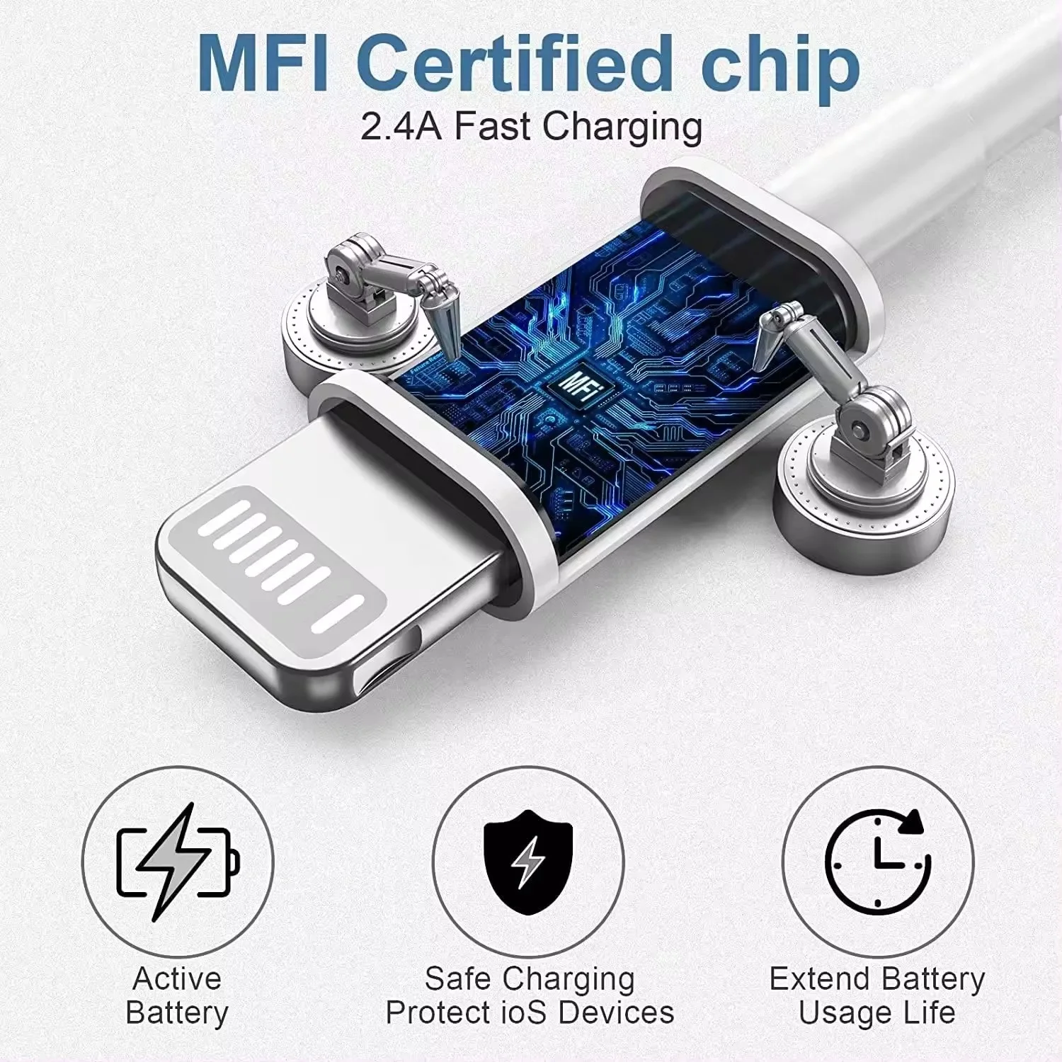 5Pcs Fast Charging Cable Suitable for 14 13 12 11 Pro Max Mini USB C Quick X XR XS 6 6S 8 7 14 SE SE3 SE4 2020 2022