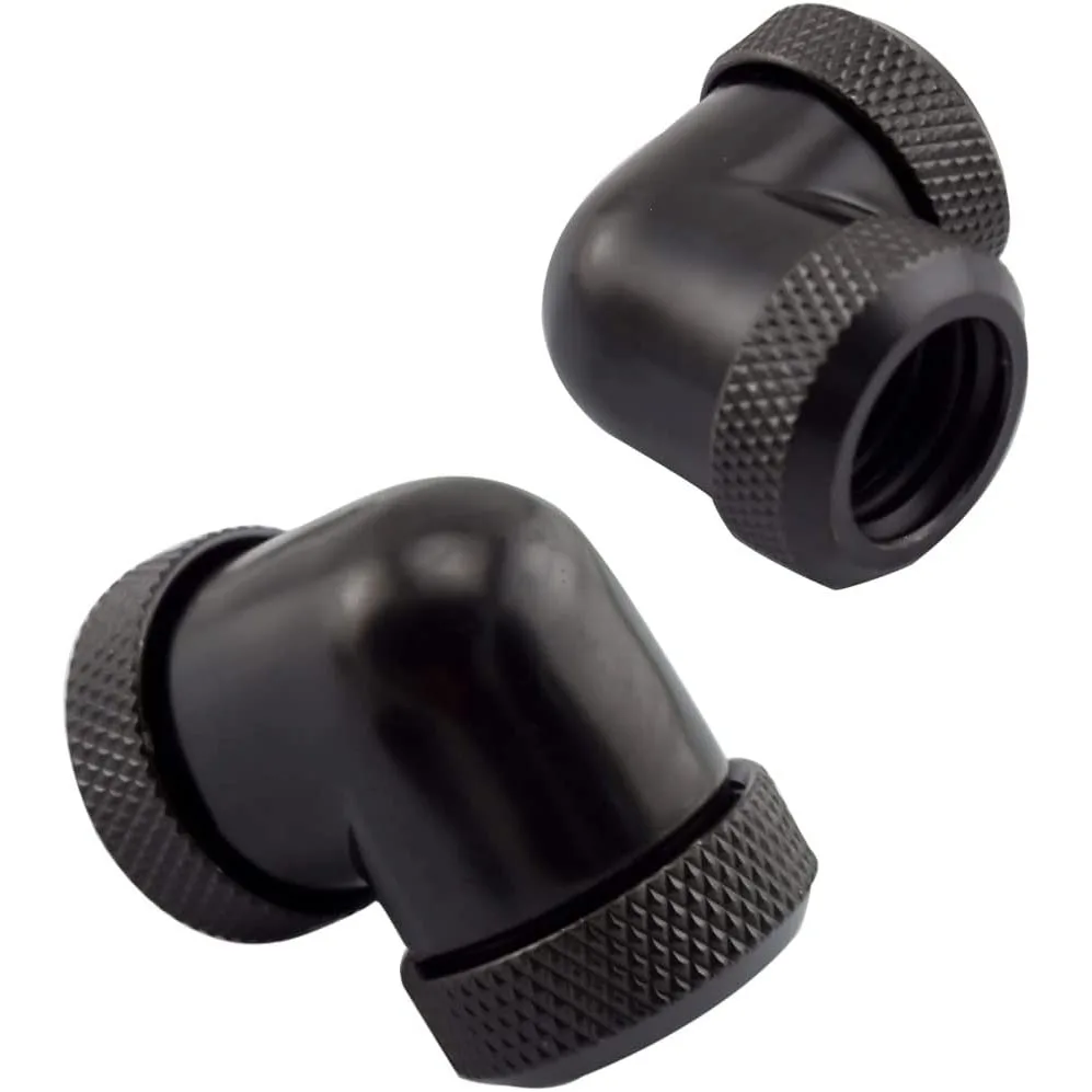 Kolanko ręczne 90 stopni do metalowych rur o średnicy wewnętrznej 10 mm i średnicy zewnętrznej 14 mm oraz sztywnych rur PETG do komputerowych złączy układu chłodzenia wodą — zdjęcie produktu 3