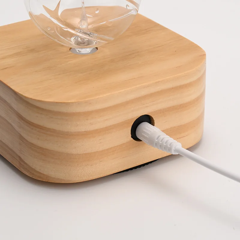 Waterless Aroma Essential Oil Diffuser 30ml Wooden Fragrance Electric Scent Diffuser  Nebulizer For Home