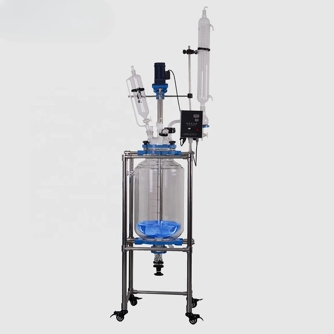 

10 L Laboratory Stainless Steel Double Layers Jacketed Glass Reactor