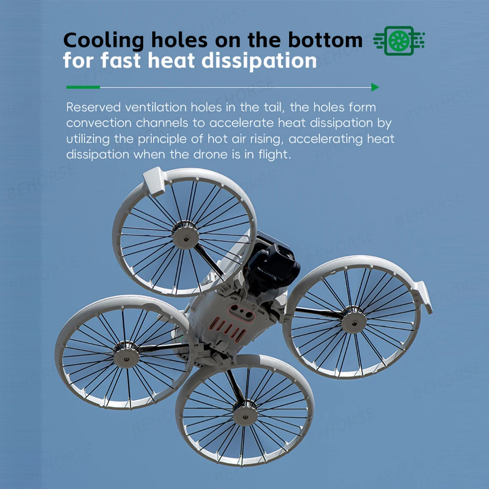 ذيل أمان للطيران مضاد للفقدان لـ DJI Flip حافظة بطارية خفيفة الوزن غطاء مضاد للسقوط لملحقات طائرة DJI Flip Drone