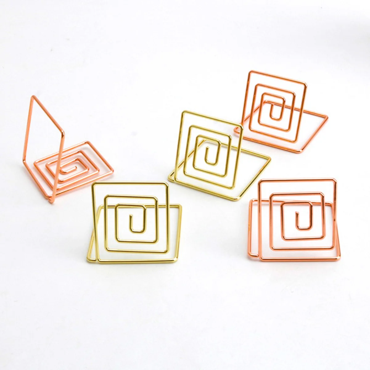 

8 Pcs Small Sign Holder Table Number Holders Card Desk Paper Wedding Desktop Music Shape for Reminders