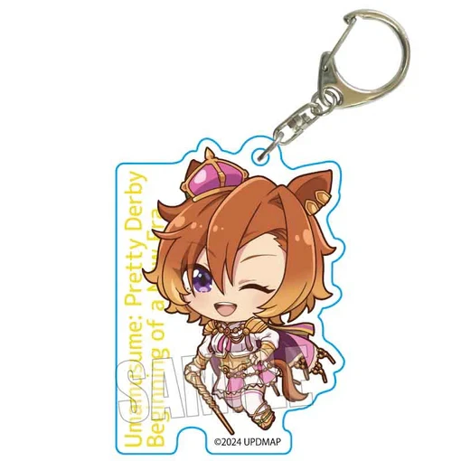 New Version Uma Musume Pretty Derby Keychains for Accessories Bag Anime Girl Key Chain Ring Fans Gifts Keyrings 6cm