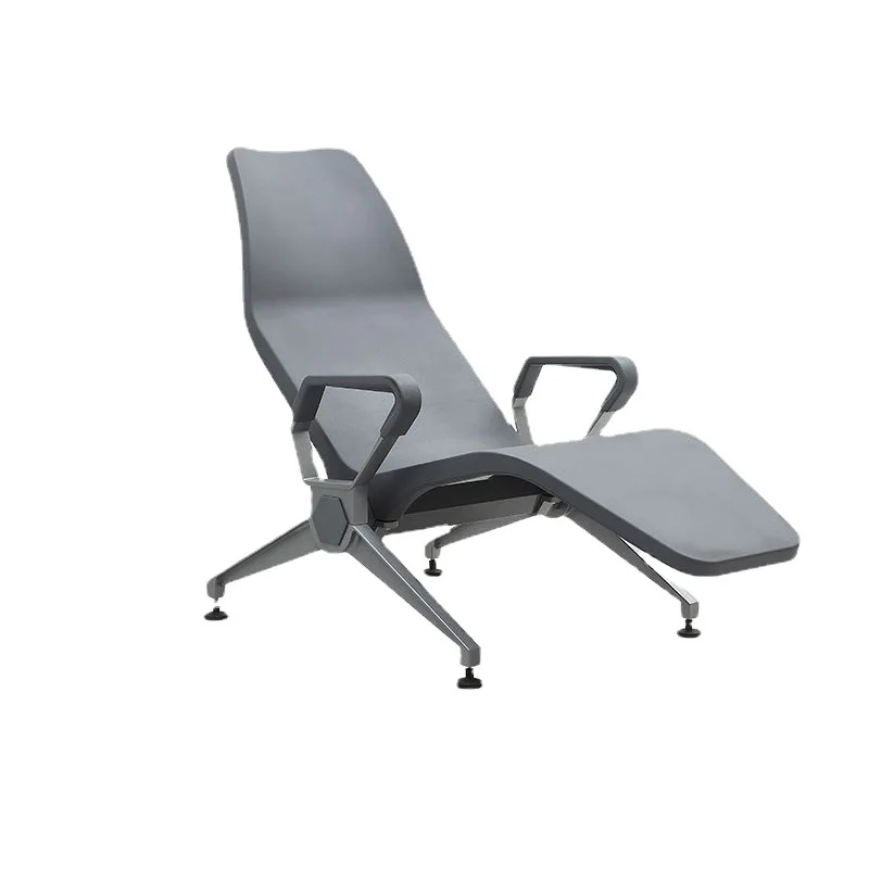 

PU self-crusting aluminum alloy armrests feet beach chair hotel pool lounge chair VIP waiting chair