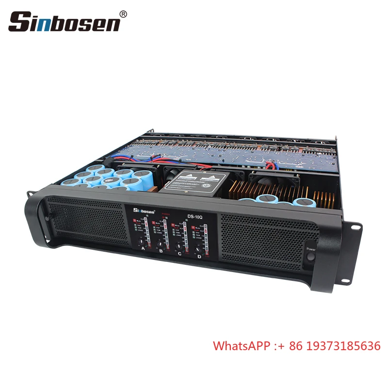 Sinbosen 4 Channels 1000 Watt Amplifier Board DS-10Q 10 Capacitor High End Tube Amplifiers