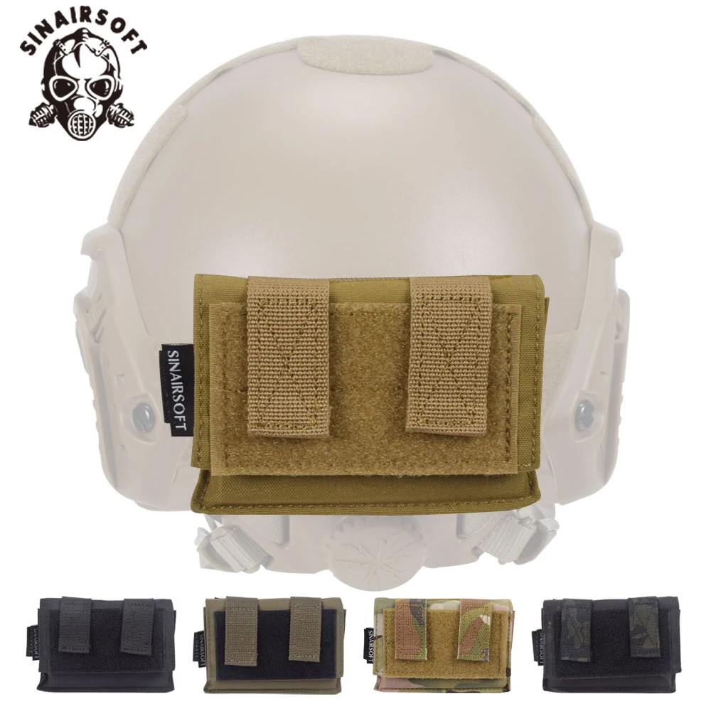 

SINAIRSOFT Tactical FAST Helmet Utility Pouch Removable Rear Pouch NVG Counterweight Battery Pouch For Clothing Accessories