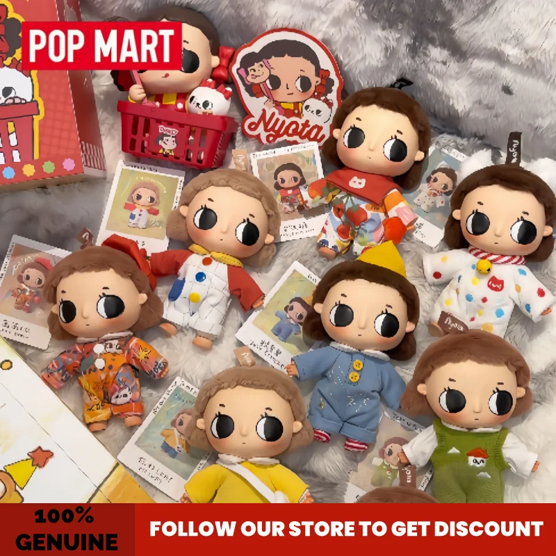 

New Genuine Pop Mart Nyota Where Moments Meet Series Blind Box Vinyl Plush Doll Pendant Home Decor Mystery Box Ornament Toy Gift