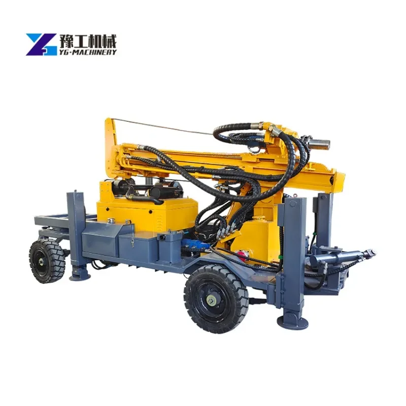 Water Well Drilling Rig with Diesel Engine Mine Drilling Rig Power Building Anchor Technical Rotary Table Drilling Rig