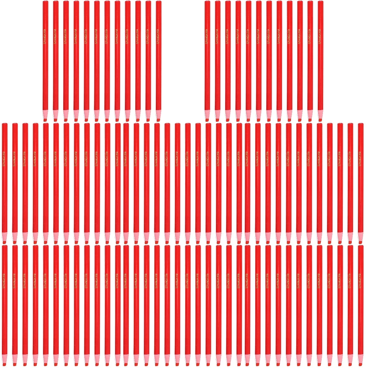 

8pcs Set of 8 Pencils Red Wax Easy Peel Crayon Grease Paint Marker China Markers Erasable