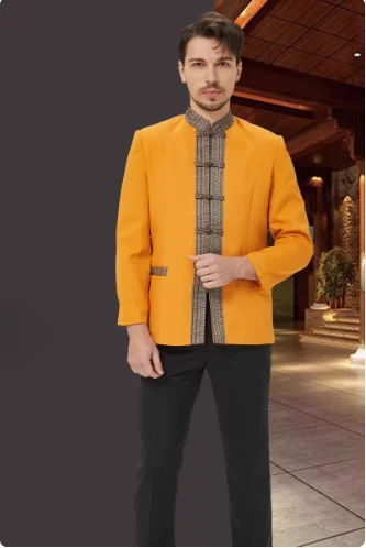 Thai Southeast Asian Front Desk Manager Work Clothes Technician Set