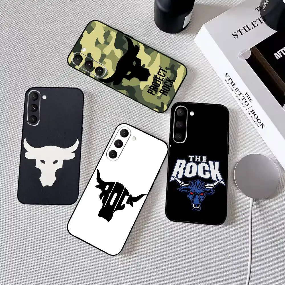 P-Project-Rock Phone Case For Samsung Galaxy A73,A72,A71,A70,A53,A52,A51,Others Soft Black Cover
