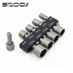Binoax-Power Nut Driver Broca Soquete, Chave Parafuso, Nut Set Driver, adaptador de soquete, 1/4 