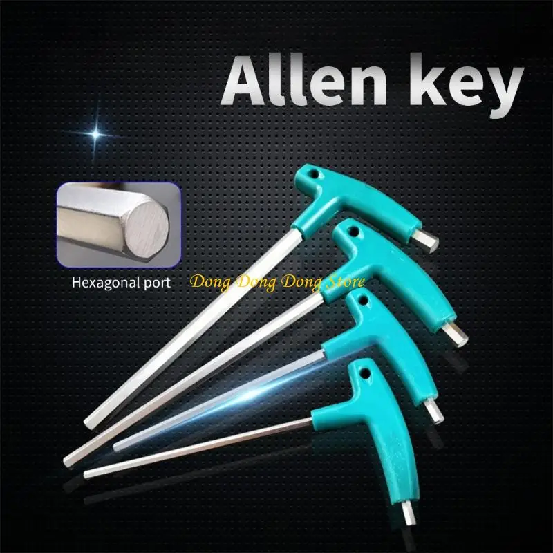 

4XBA 6/9Pcs Hexagonal Screwdriver Wrench T-shaped Driver Wrench Key Inner Spanner