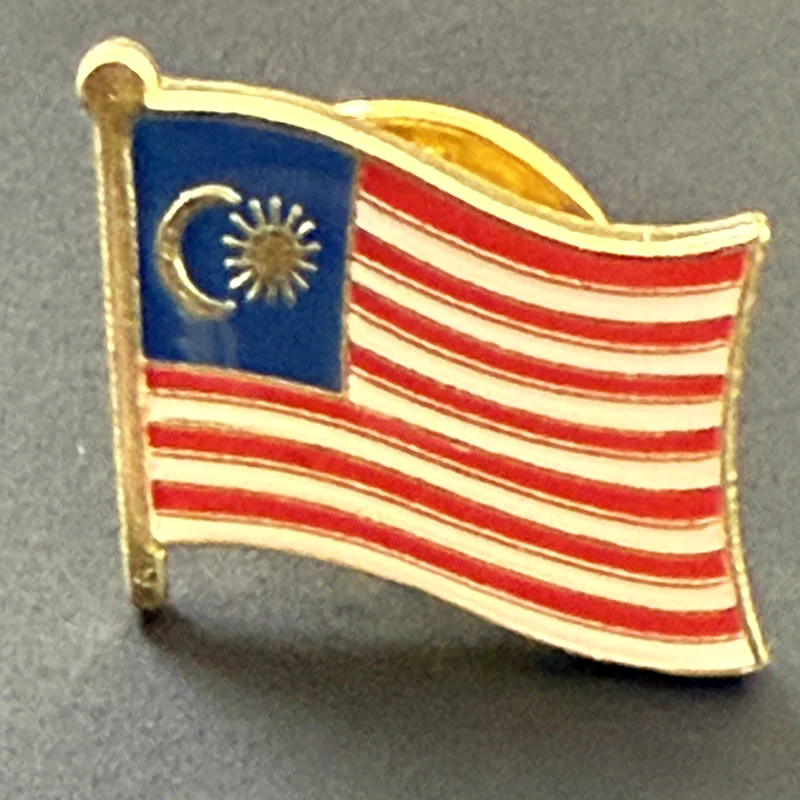 Значок с флагом Малайзии, значок с лацканами для рюкзака