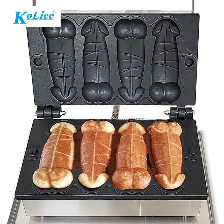 Automatic electric penis shape waffle maker professional other snack machines dick waffle making machine