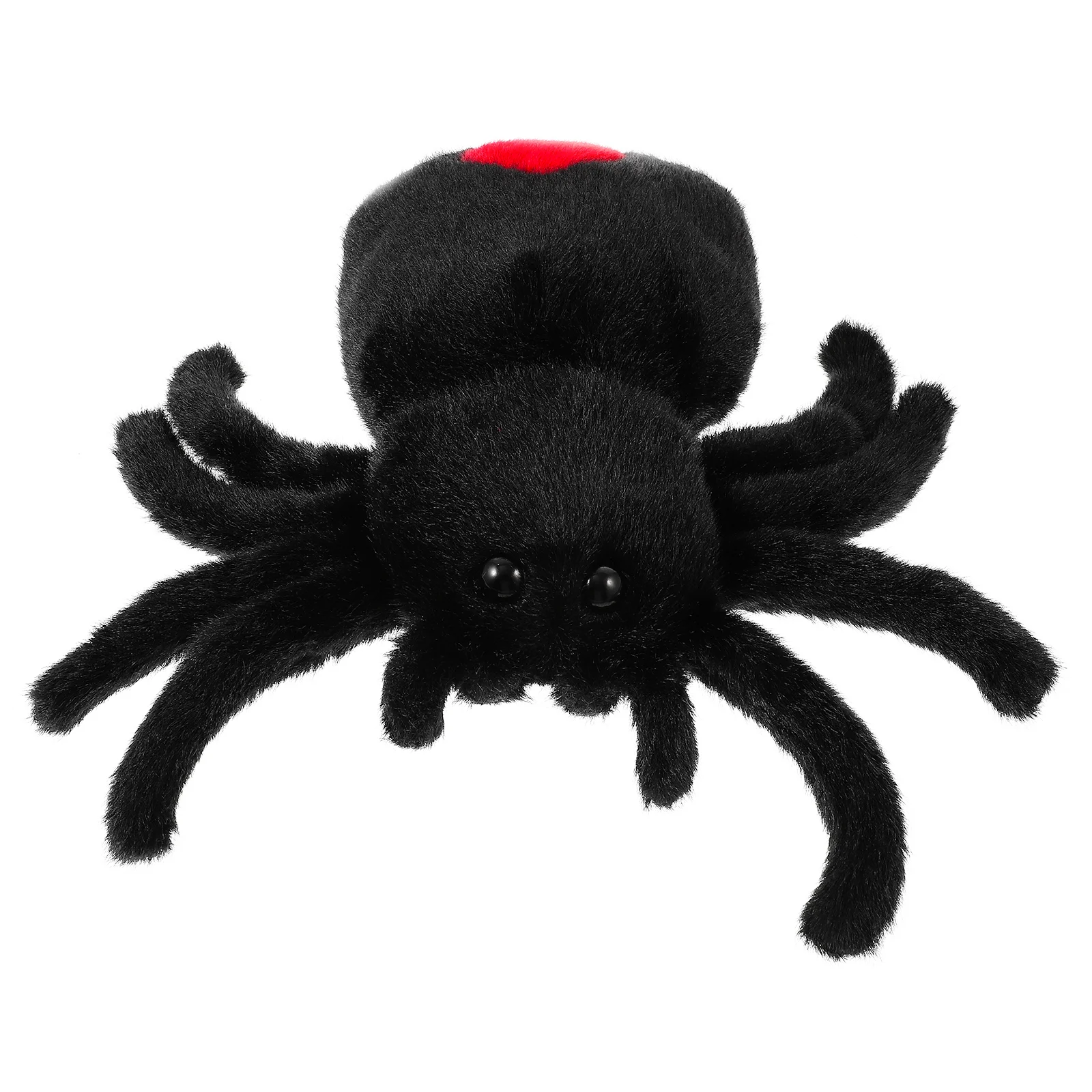 

Cute Spider Children's Companion Soothing Plush Toy Halloween Tricky Props Rag (Black) Stuffed Animal Plaything