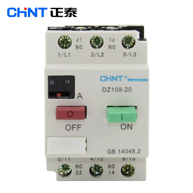 CHINT DZ108-20/211  AC Motor Starter General Motors Protection Starter DZ108 MCCB Overload  Air Switch