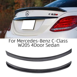 For Mercedes-Benz C-Class W205 4Door sedan ED1 Style Carbon Fiber Rear Spoiler Trunk Wing 2013-2022