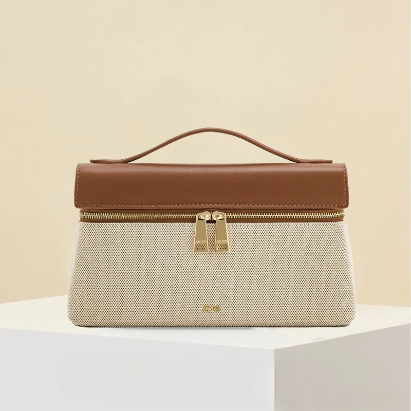 JW PEI 2025 new spring, lunchbox shoulder crossbody new ladies handbag commuter fashion genuine leather bag female ,top handles