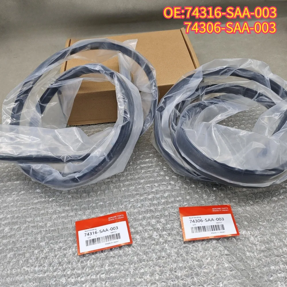 

High quality New For 74316-SAA-003 74306-SAA-003 HondaFitHatchbackPairLeft Right Car Roof Drip Finish Moulding Seal Strips Trim