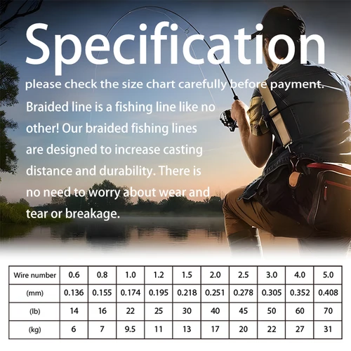 Imagen 2 del producto OBSEQUIO X8 hebras sedal de pesca 300/500M trenzado PE pesca fuerte sedal multifilamento duradero herramienta de sedal