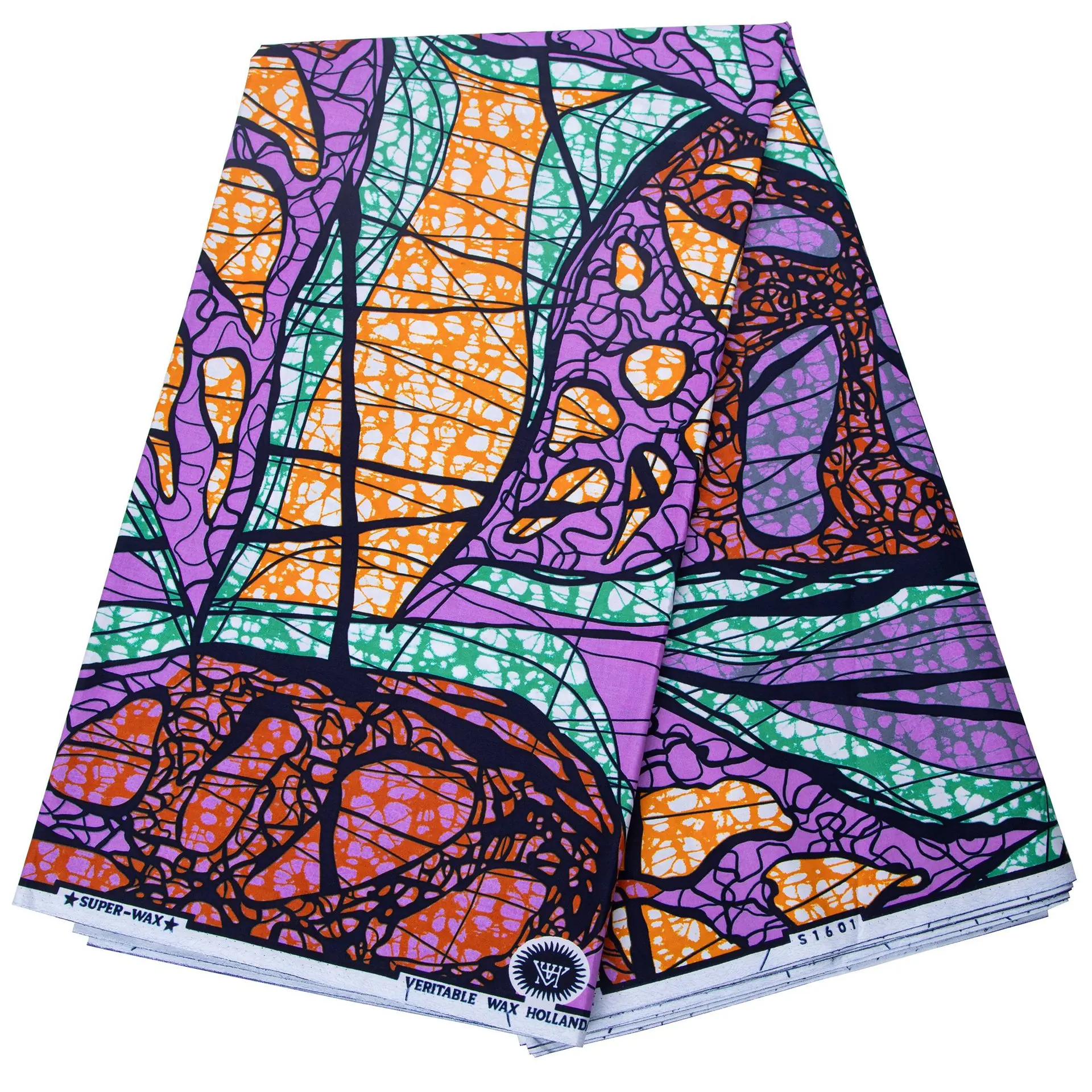 ผ้าพิมพ์ลายแอฟริกันแท้ ผ้าแว็กซ์ดัตช์ฮอลแลนด์แท้ รุ่นใหม่ล่าสุด รับประกันคุณภาพเยี่ยม ผ้าฝ้าย 100% ยาว 6 หลา สินค้าขายดี