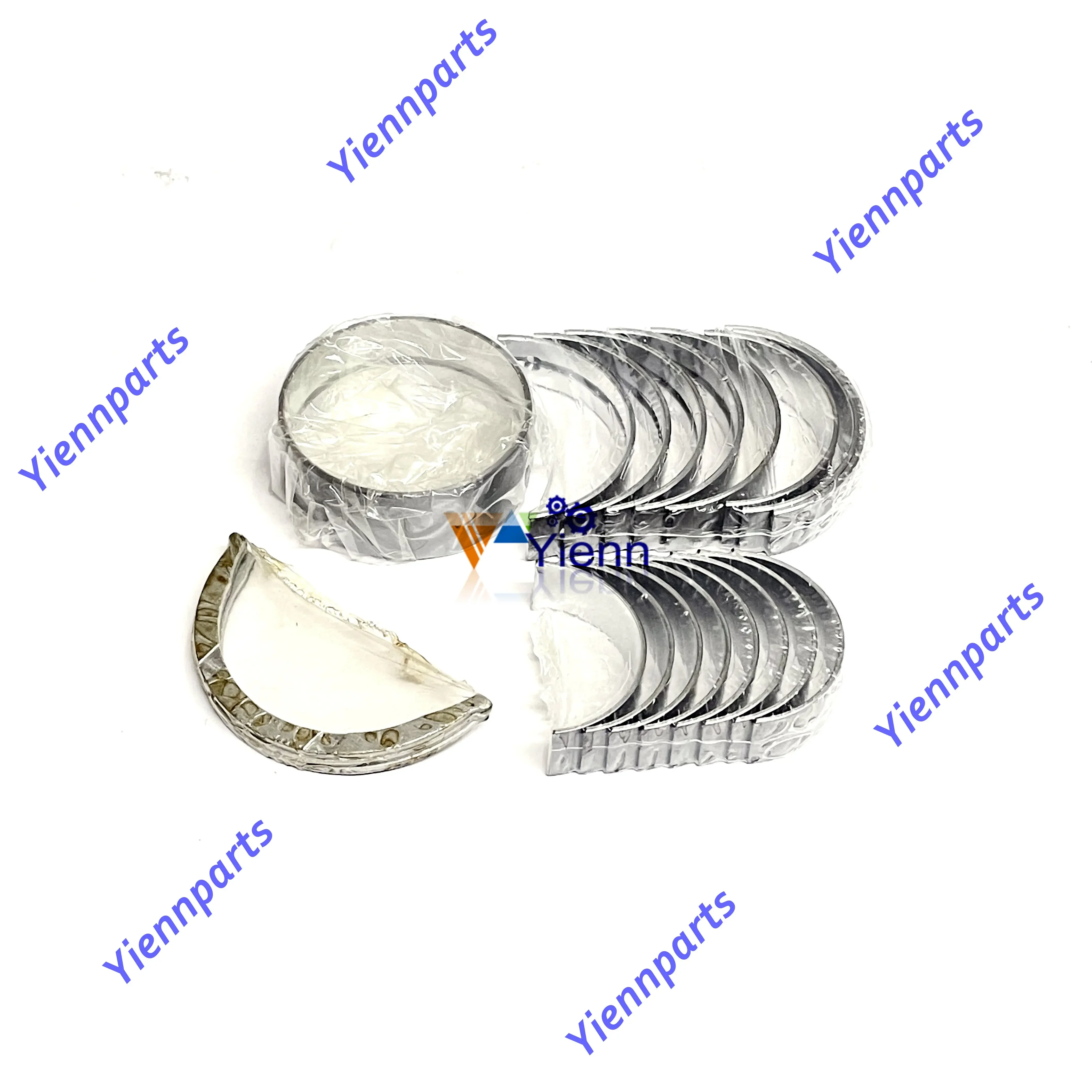 For Shibaura N844 N844L Crankshaft Main Connecting Rod Bearing Set Thrust washer Fits New Holland L170 LX665 L175 L218