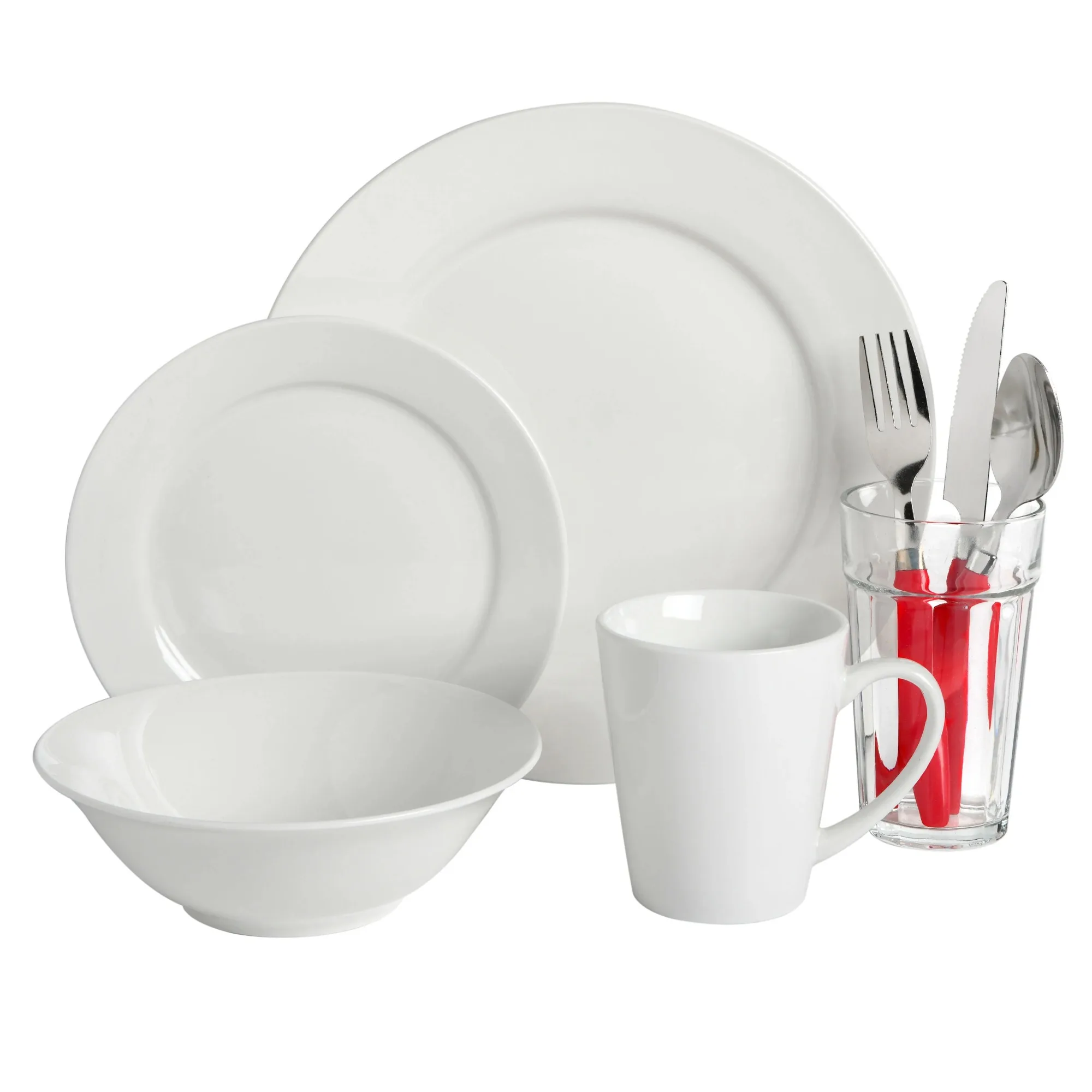 

32-piece cutlery set, white