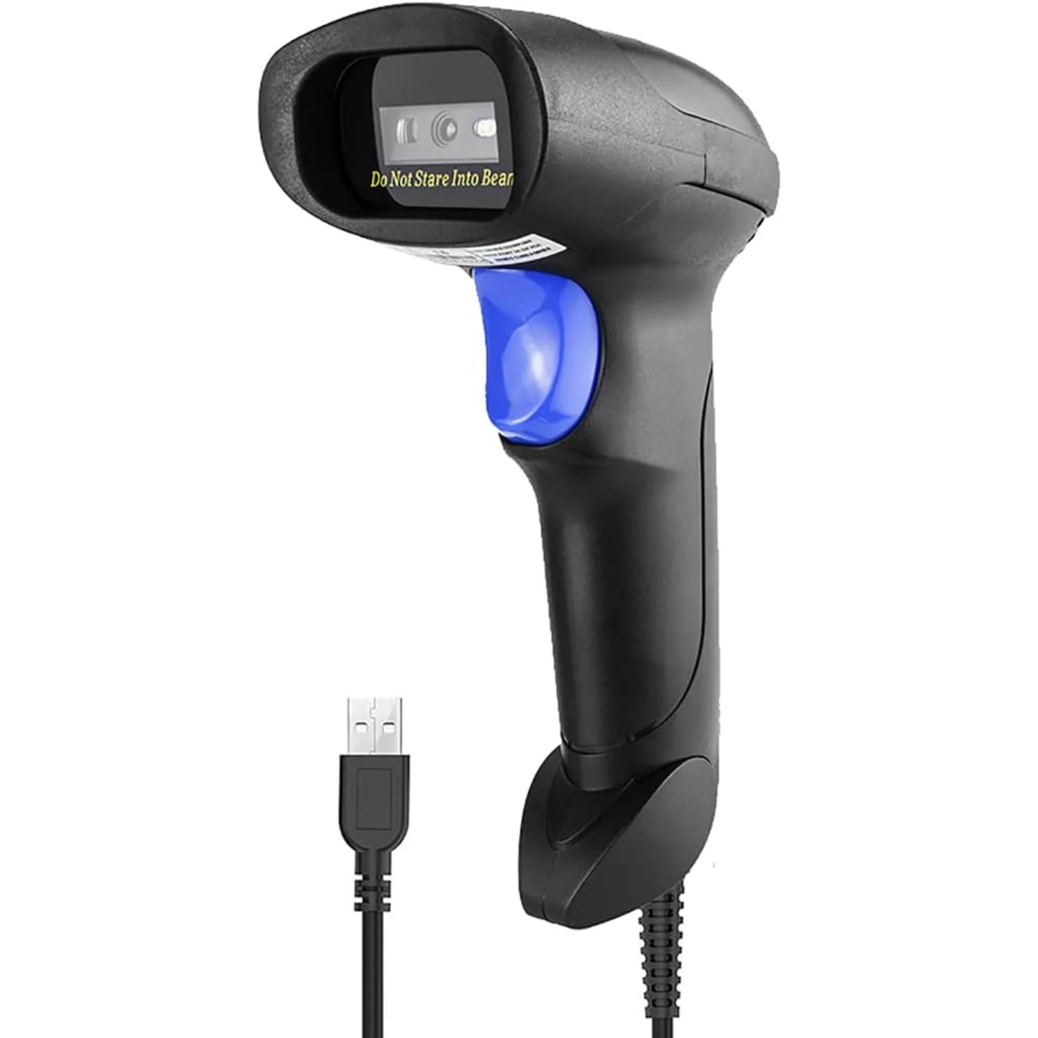 USB 1D Barcode Scanner,  Wired CCD Barcode Reader Supports Screen Scan UPC   Reader for Warehouse, Library, Supermarket Rfid